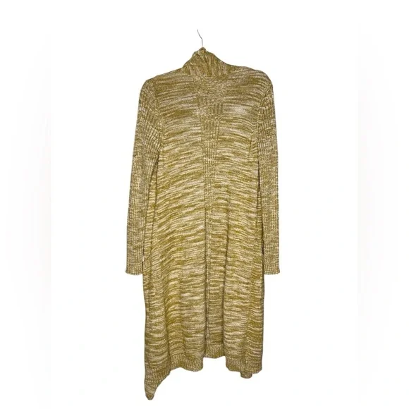 Anthropologie Abigail Marled Duster Cardigan in Yellow size medium - Picture 4 of 5